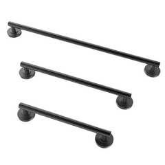 Shower Grab Bar Set, ADA Compliance Stainless Steel Handicap Grab Matte Black