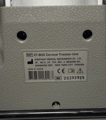 Evertrac Cervical Neck Traction Device CT-800 w/ Storage Case