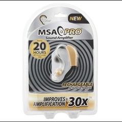 MSA Pro Single Pack Rechargeable Hearing 30X 20 HRS SOUND AMPLIFIER