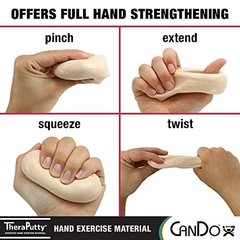 CanDo Theraputty Plus Hand Exercise Putty Set 6pcs 2oz Therapy Rehab