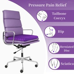Double Thick Gel Seat Cushion for Office, Wheelchair, Car – Pain Relief & Coolin