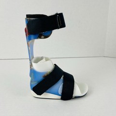 Right AFO Brace Polio Ankle Foot Orthosis Custom Thermoplastic Cascade 5 In.
