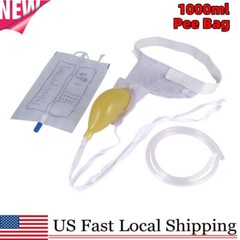 Male Urinal Pee Holder Collector Urination Catheter Bag Incontinence US