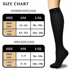 3 Pack Copper Compression Socks (10-15mmHg) Moisture Wicking Support Stockings++