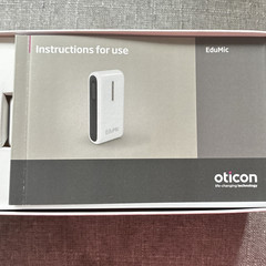 Oticon EduMic Remote Microphone Remote Control, White, Adult Unisex