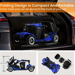 4 Wheels Mobility Scooter 200W Heavy Duty Electric Wheelchair All Terrain
