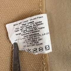 Copper Fit Lumbar Support Belt Large/Extra Large Waist 34”-42” Tan Back Brace