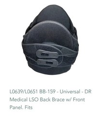 NEW Dr Medical Universal Size DRMS LSO Back Brace w/ Front Panel S-2XL