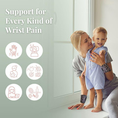 Carpal Tunnel Wrist Brace Left Hand, Right Hand for Women, Day or Night Compress
