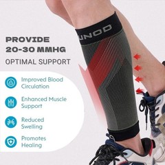 Calf Sleeves Leg Support Compression Socks Running Shin Splint Varicose Vein US