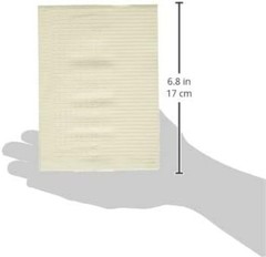 Disposable Adult Bib for Mealtime Protection Waterproof White Pack of 50