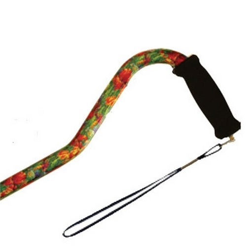 Alex Orthopedics Offset Cane- Summer Garden- MP-10912