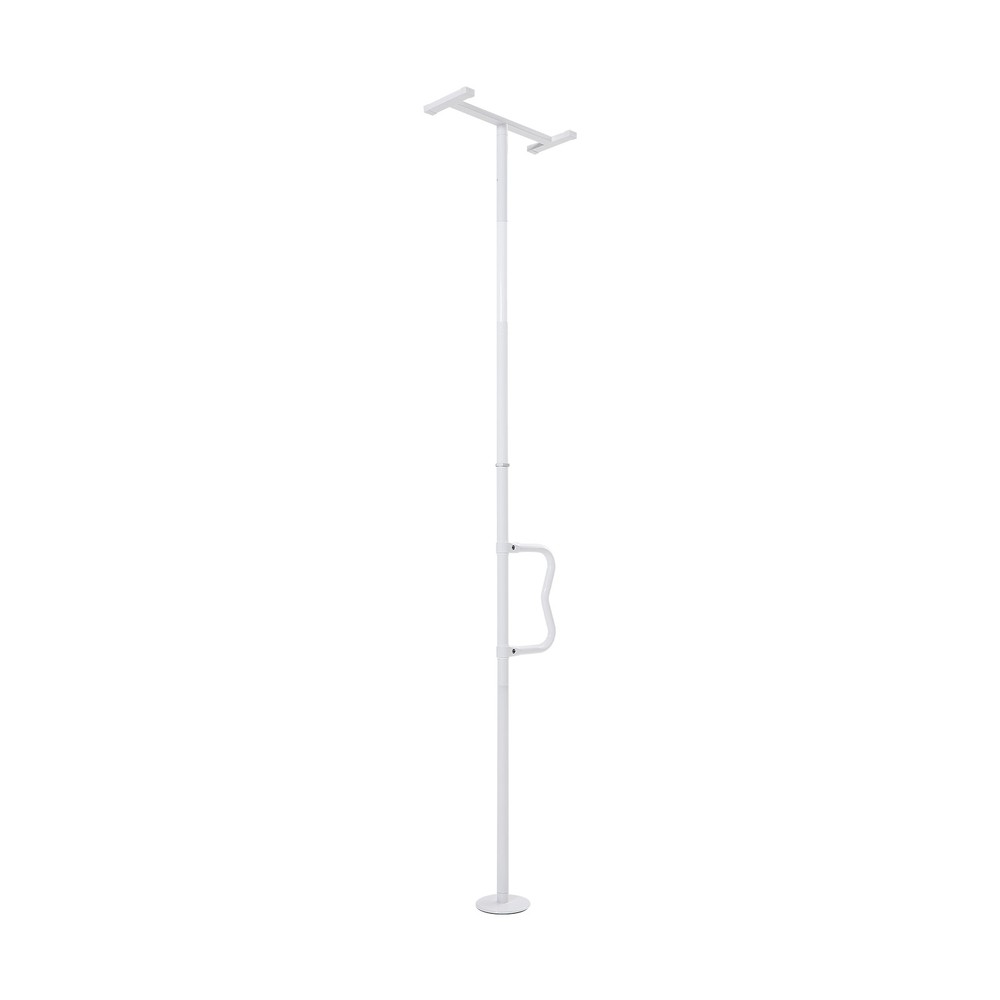 Tension Mounted Bathroom Grab Bar, Anti-Slip Curve Handle, 300 Lbs Capacity