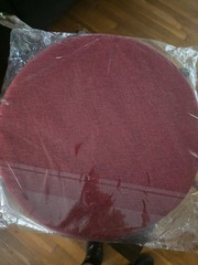 Asian Round Red And Gold Tatami Meditation Cushion