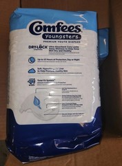 Comfees Youngsters Youth Incontinence Brief Size 8 Contoured 20 Ct Per Bag