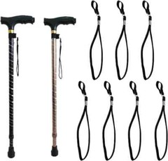 20 Pcs Cane Wrist Strap Stretchable Elastic Straps for Walking Sticks and Canes
