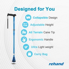 Walking Cane Foldable, Adjustable, Collapsible Walking Canes for Men & Women…