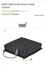 Roho PERMOBIL 16.5” x 16.5” x 4.25” High Profile WHEELCHAIR SEAT CUSHION – 1R99C