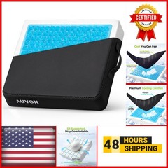 AUVON Gel Ventilation Seat Cushion | Memory Foam | Waterproof | Anti-Sore