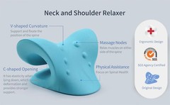 Neck Shoulder Stretcher Cervical Traction Pillow Pain Relief Device