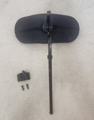 Quickie Iris Tilt in Space Stealth Headrest 15 Inch w/ Multi-Axis Hardware VGC