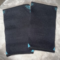 New Large 2 Elbow Braces Blue Compression Support Sleeve Arthritis Tendonitis