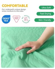 Washable Underpads Waterproof, 4 Pack 36″ x36“ Heavy Absorbency Incontinence…