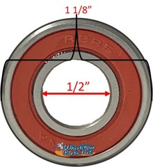 1/2″ x 1 1/8″ Ceramic Bearings For REAR Wheelchair Wheels