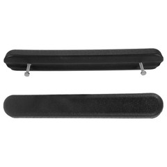 1 Pair Reusable Wheelchair Armrest Covers Black ABS Protective Armrest Pads