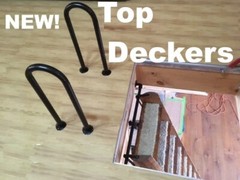 LADDER HANDRAILS! – Safe Strong and Light Weight! Candy-Cane or Double-90s