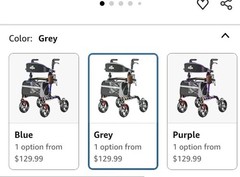 Walkers for Seniors, Rollator Walker with Seat, 350 lb Weight Capacity, 18″ Big