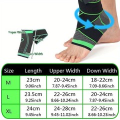 Ankle Support Brace Compression Sleeve Plantar Fasciitis Pain Relief Foot Wrap