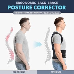 Adjustable Posture Corrector Brace: Gently Pulls Shoulders Back to Relieve Pain