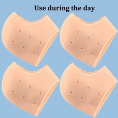 Silicone Moisturizing Heel Repair Socks Plantar Fasciitis Foot Support Gel Pad H