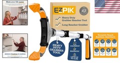 Lightweight 43″ Reacher Tool with Strong Magnet for Seniors – Easy Trash Pickup
