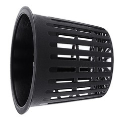 10pcs Heavy Duty Mesh Pot Net Cup Basket Hydroponic Plant Grow Clone Black AP9