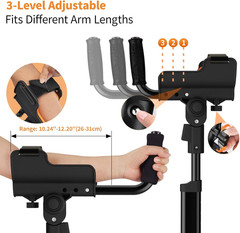 Adjustable Forearm Crutches for Adults–10-Level Height Ergonomic Arm Crutches, A