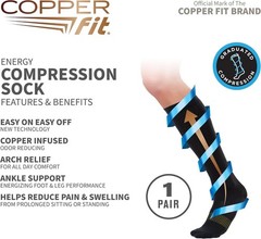 Luxurious Copper Compression Knee Socks for Enhanced Leg Health and Comfort