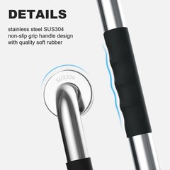 Stainless Steel Shower Grab Bar w/Anti Slip Rubber Grip for Bathroom Handrail US