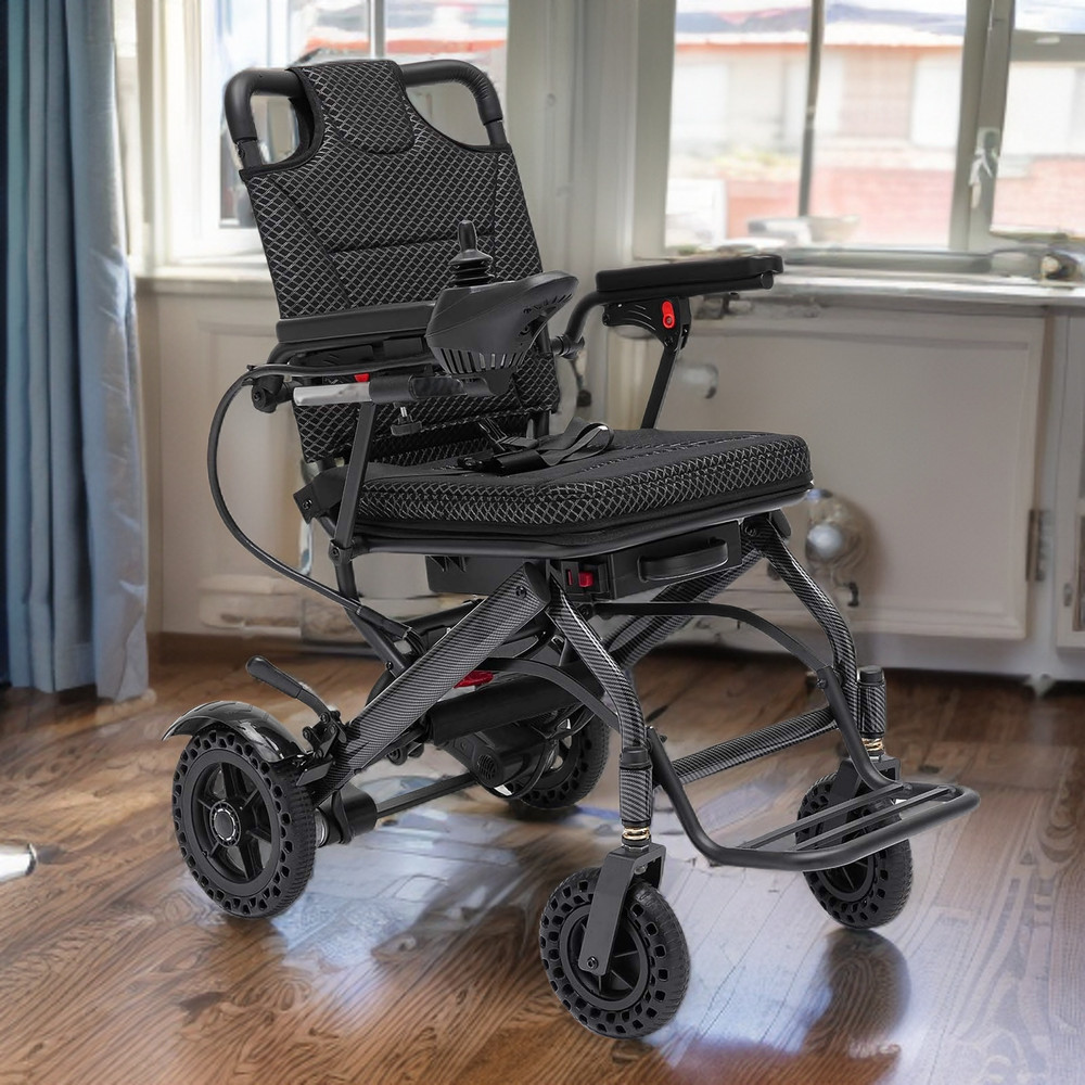 Foldable Electric Wheelchair Intelligent Lightweight For Airline Seniors Adult