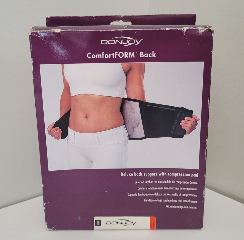 Medium Comfort Form DonJoy Back Lumbar Support With Compression Pad EUC