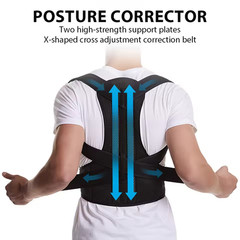 Adjustable Back Brace Posture Corrector Belt Lumbar Support for Men Women