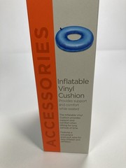 Equate Inflatable Vinyl Cushion, Blue, Universal Chair Donut Cushion