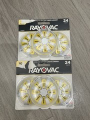 Rayovac Hearing Aid Batteries, Size 10, 48 count, 2 Packages, NIP SEALED