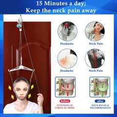 Cervical Neck Traction Device Back Stretcher Pain Relief Over The Door Arthritis
