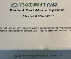 New In Box Patient Aid Bed Alarm Fall Prevention System Model# PA-505B