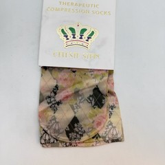 Celeste Stein Therapeutic Compressions Knee Length Women’s Socks Size 5-11 Roses