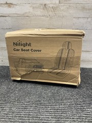 Nilight Car Seat Covers, 2 Pack Blue Striped SEAT-112
