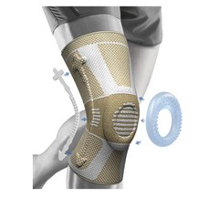 NEENCA Knee Brace Professional Knee Support Light Color Beige/Gold Sz M