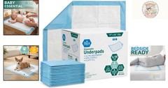 Thick Super Absorbent Disposable Underpads 100-Count for All Ages – 17“ x 24“